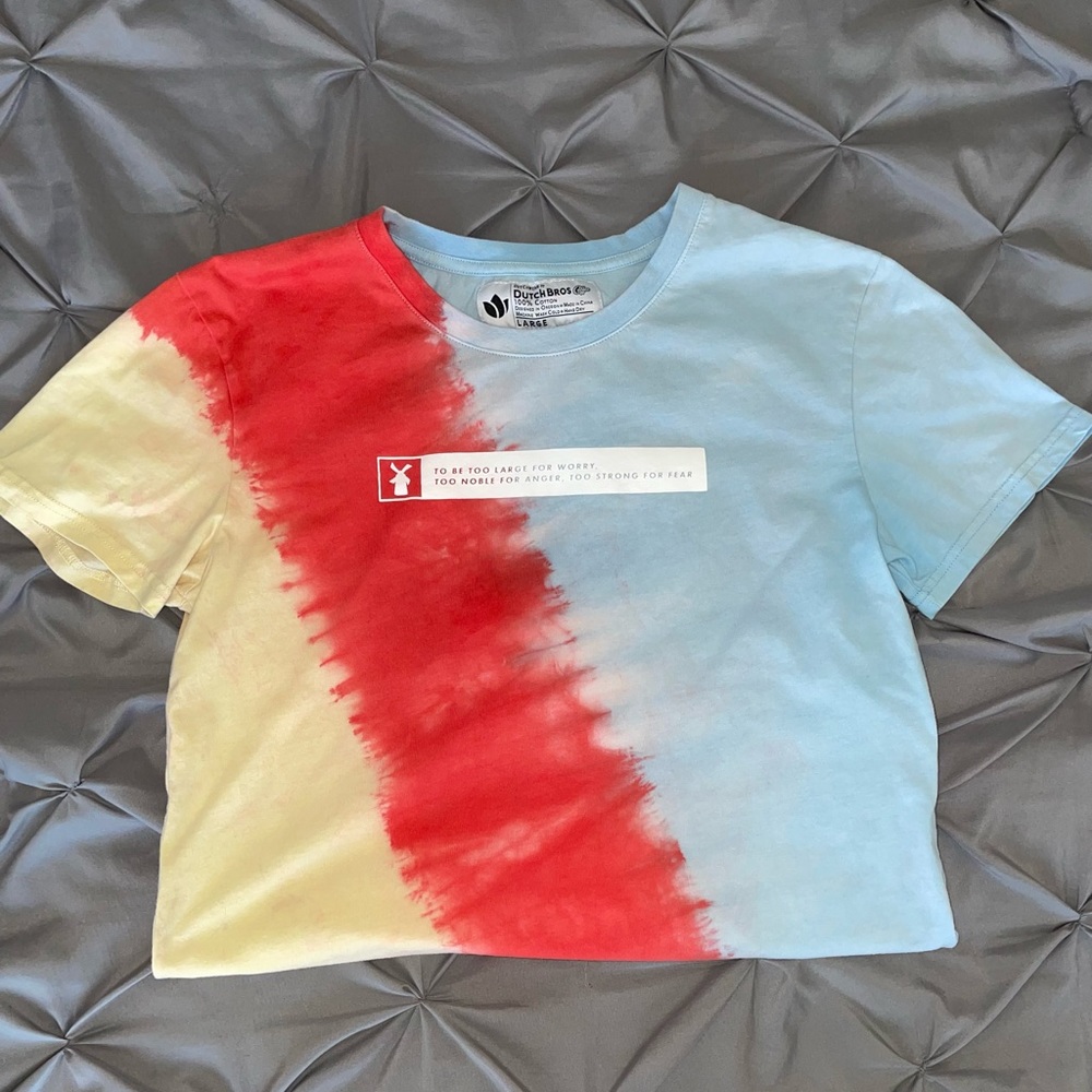 Dutch Bros tye-dye size L shirt
